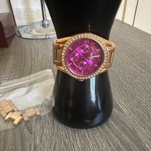 Fossil Gold and Purple Women's Watch